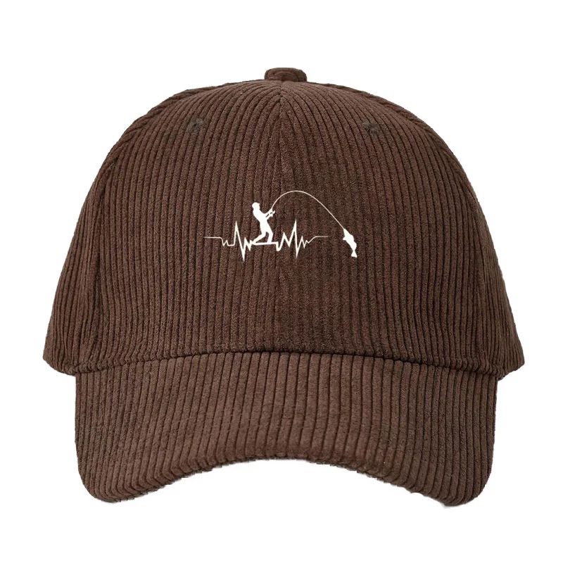 Fishing Hook - Gorra de béisbol de pana personalizable
