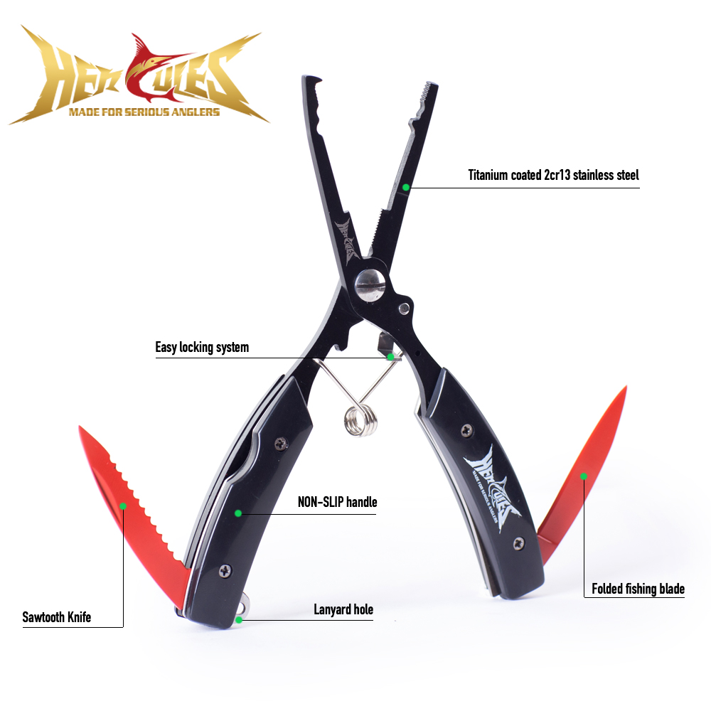 Fishing Hook Sharpener - Alicates de Pesca HERCULES con Funda