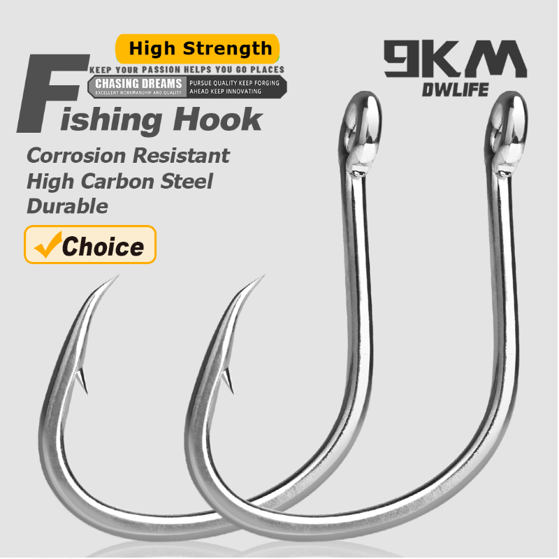 Fishing Hook Barbless - Anzuelos de pesca de 9KM, anzuelos