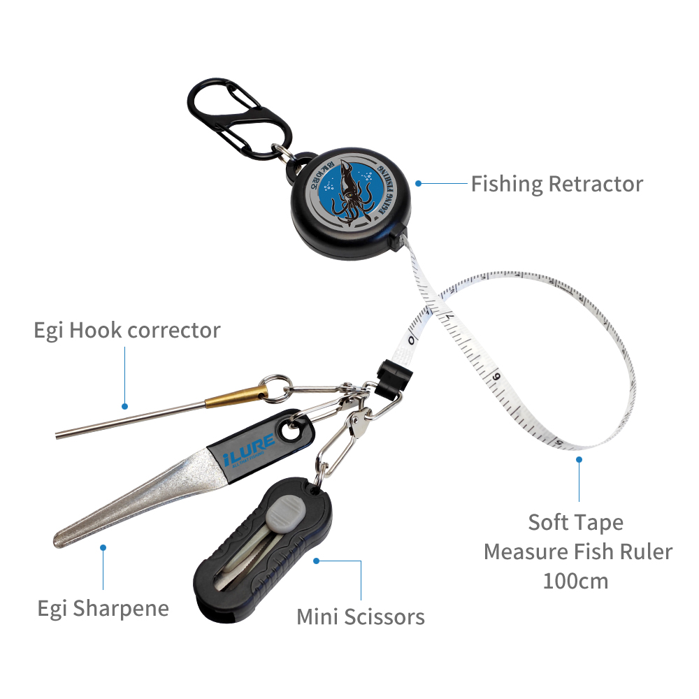 Kit de Pesca 4 en 1 con Retrac - Fishing Hook Sharpener reseña y precio