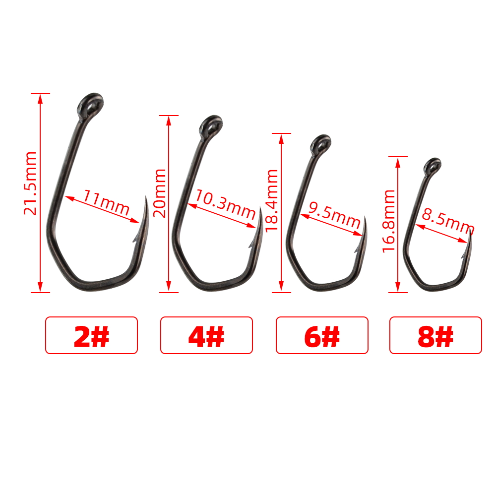 50 Uds. Anzuelos de pesca de c - Fishing Hook Barbless reseña y precio